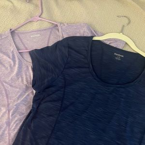 Womens Reebok workout tops. Size large.
